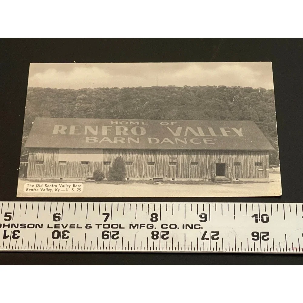00705 VTG Renfro Valley Barn Dance Postcard Home of Kentucky KY Old Barn‎ Scene